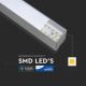 LED Lámpara colgante SAMSUNG CHIP 1xLED/40W/230V 4000K plateada