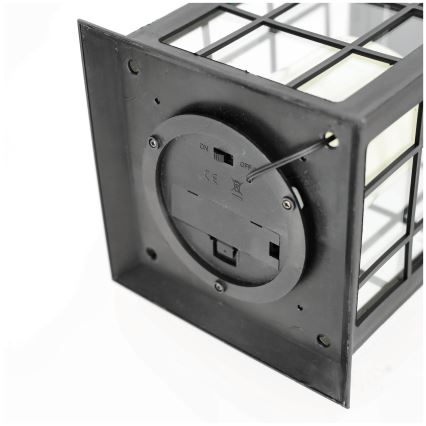 LED Lámpara colgante solar LED/0,02W/1,2V 1xAA 2700K IP44 200 mAh negro