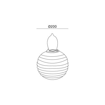 LED Lámpara colgante solar LED/0,02W/1,2V 3000K IP44 1xAAA 100 mAh