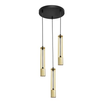 LED Lámpara de araña BARS 3xGU10/4,8W/230V dorado/negro