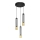 LED Lámpara de araña de cable BARS 3xGU10/4,8W/230V negro/dorado