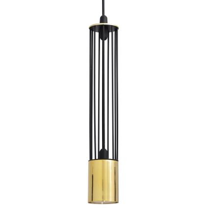 LED Lámpara de araña de cable BARS 3xGU10/4,8W/230V negro/dorado