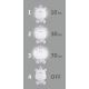 LED Lámpara de mesa infantil regulable LED/2,5W/230V hipopótamo gris