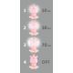LED Lámpara de mesa infantil regulable LED/2,5W/230V hipopótamo rosa