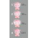 LED Lámpara de mesa infantil regulable LED/2,5W/230V oveja rosa