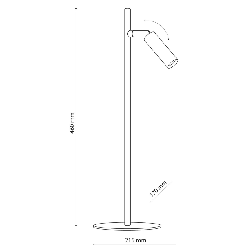 LED Lámpara de mesa LAGOS 1xG9/6W/230V 4000K blanco