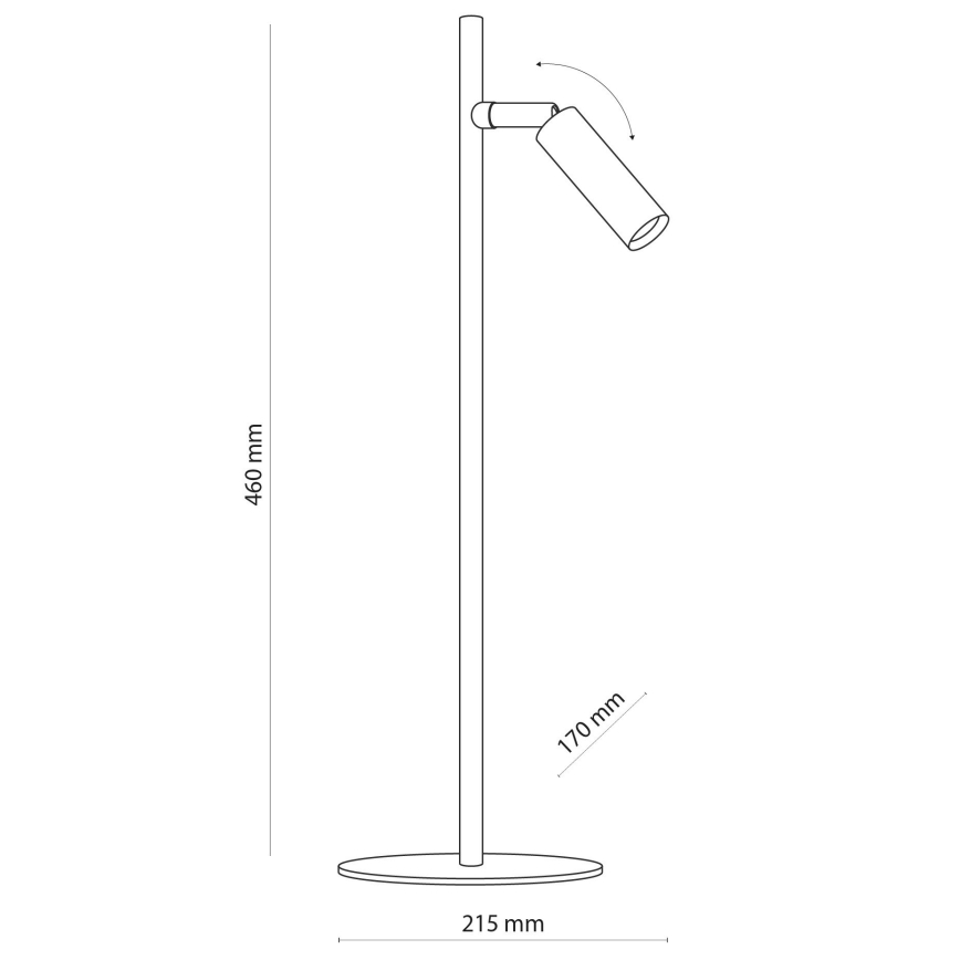 LED Lámpara de mesa LAGOS 1xG9/6W/230V 4000K negro/dorado