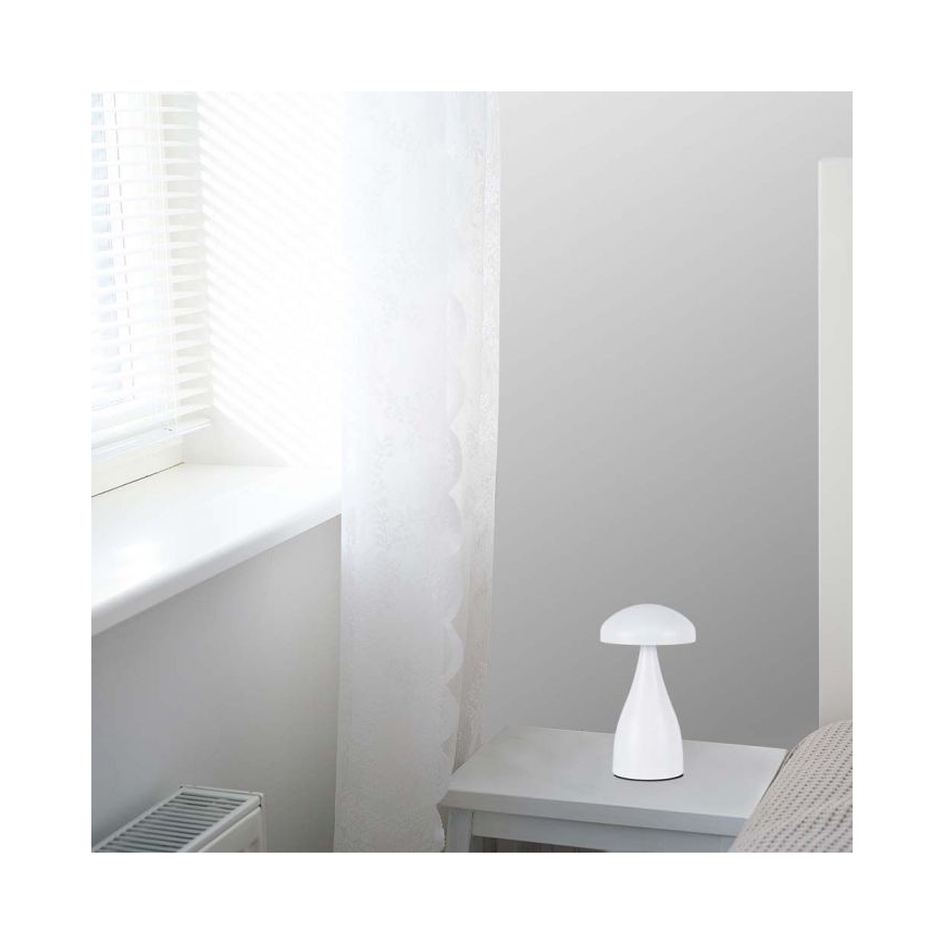 LED Lámpara de mesa táctil recargable y regulable LED/1W/5V 3000-6000K 1800 mAh blanco