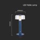 LED Lámpara de mesa táctil recargable y regulable LED/1W/5V 3000K 1800 mAh azul