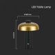 LED Lámpara de mesa táctil recargable y regulable LED/3W/5V 3000-6000K 1800 mAh negro/dorado