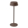 LED Lámpara de mesa recargable táctil regulable LED/2W/5V 4400 mAh IP54 marrón