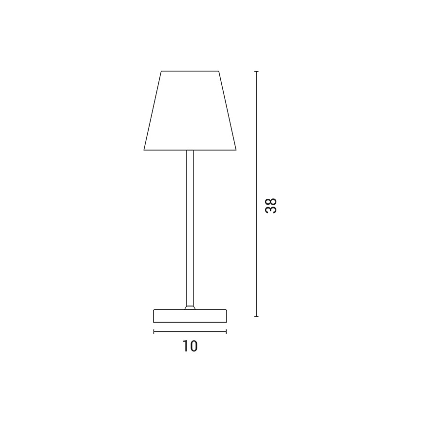 LED Lámpara de mesa táctil recargable y regulable LED/3,5W/5V 5200mAh gris