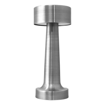 LED Lámpara de mesa táctil recargable y regulable LED/3W/5V 2000mAh cromo mate