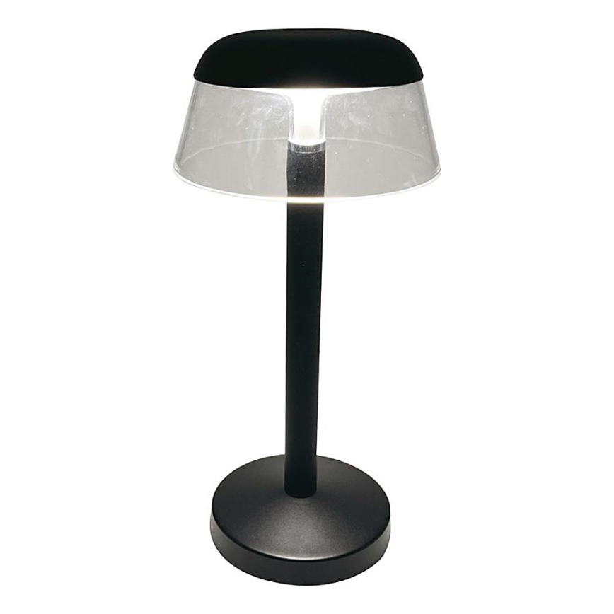 LED Lámpara de mesa táctil recargable y regulable LED/3W/5V 3000-6000K 1800 mAh negro