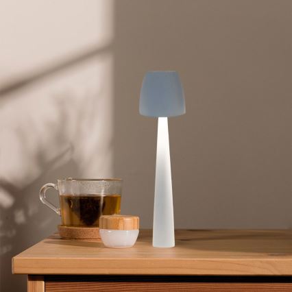 LED Lámpara de mesa táctil recargable y regulable LED/3W/5V 3000-6000K 1800 mAh blanco