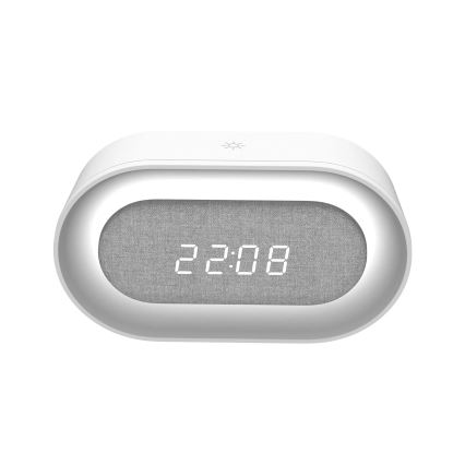 LED Lámpara de noche pequeña regulable con despertador KAJA LED/1,3W/5V 3000K