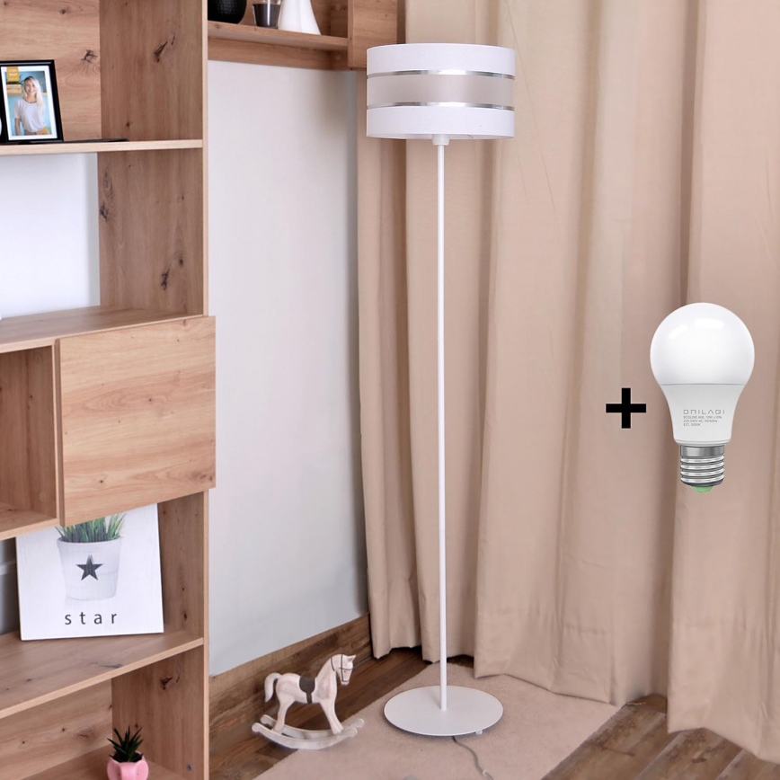 LED Lámpara de pie HELEN 1xE27/15W/230V blanco