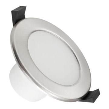 LED Lámpara empotrable para el baño LED/7W/230V 3000K plata IP44