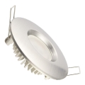 LED Lámpara empotrable para el baño LED/7W/230V 4000K plata IP44