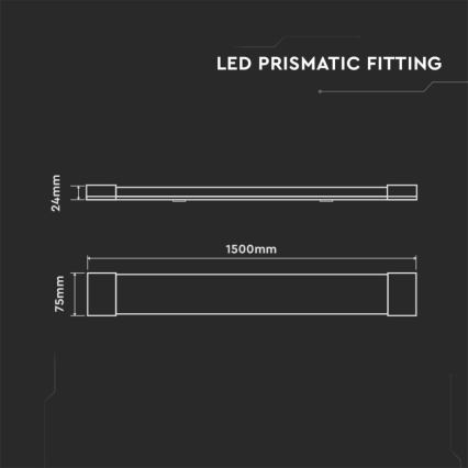 LED Lámpara fluorescente LED/50W/230V 4000K 150 cm blanco