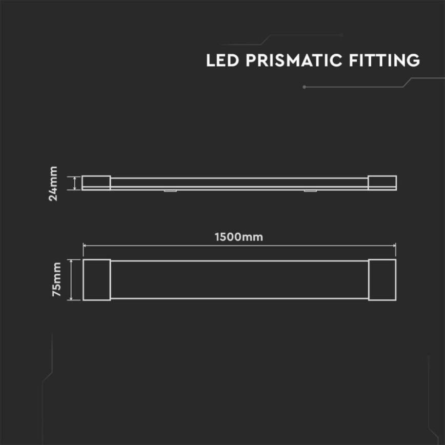 LED Lámpara fluorescente LED/50W/230V 6500K 150 cm blanco