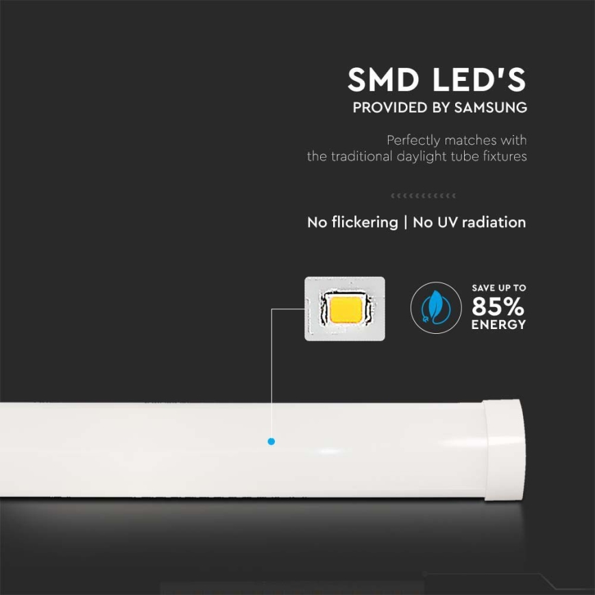 LED Lámpara fluorescente SAMSUNG CHIP LED/40W/230V 3000K 120 cm