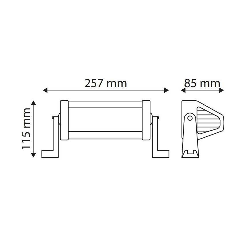 LED Lámpara industrial EPISTAR LED/36W/10-30V IP67 6000K
