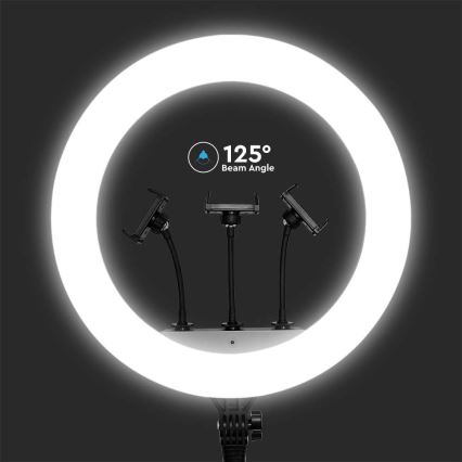 LED Lámpara regulable con un soporte y soporte para vlogging LED/55W/230V CRI 90 + control remoto