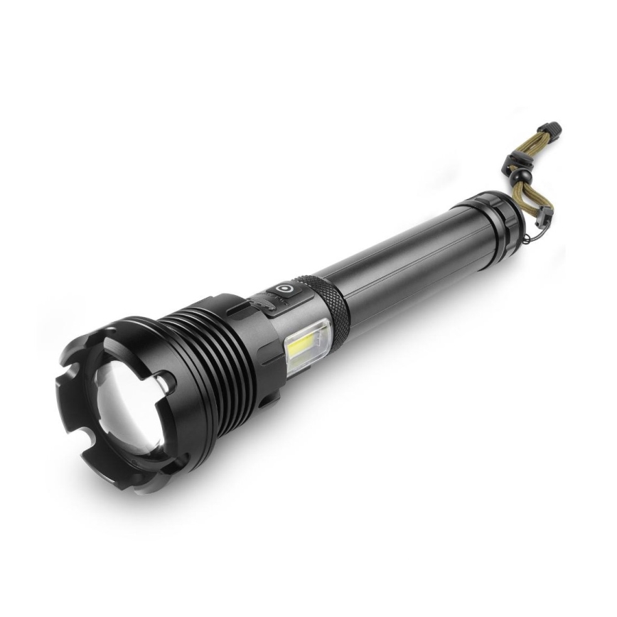 LED Linterna de aluminio recargable con power bank LED/4400 mAh 2200 lm IP44