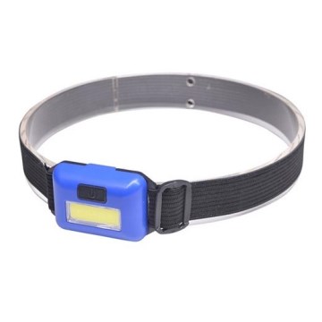 LED Linterna frontal LED/3W/3xAAA, azul