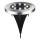 LED Luz empotrable de suelo solar SOLLY LED/1,2V 6500K diá. 11,5 cm 300 mAh IP44 cromo mate