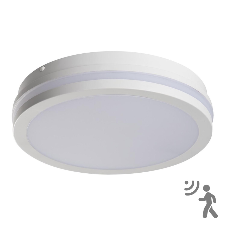 LED Plafón exterior con sensor BENO LED/24W/230V 4000K IP54 blanco