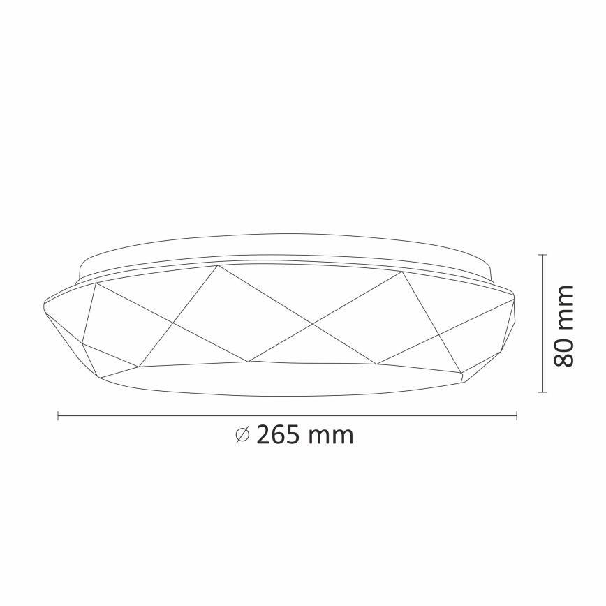 LED Plafón para el baño GALAXY LED/12W/230V IP44