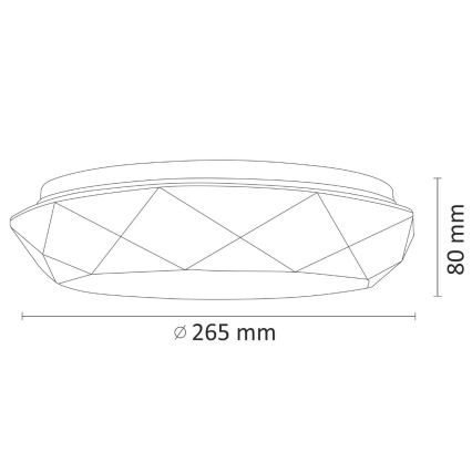 LED Plafón para el baño SELINA LED/12W/230V IP44