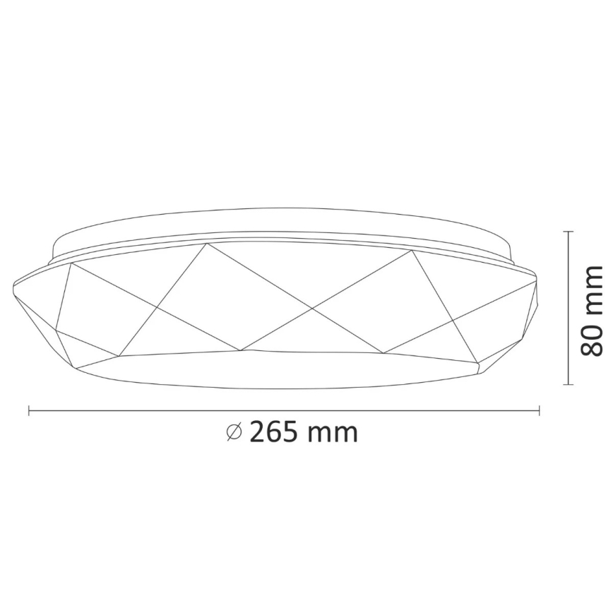LED Plafón para el baño SELINA LED/12W/230V IP44