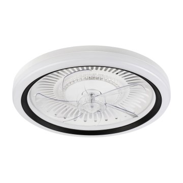 LED Plafón regulable con ventilador GEMMA LED/37W/230V blanco + control remoto