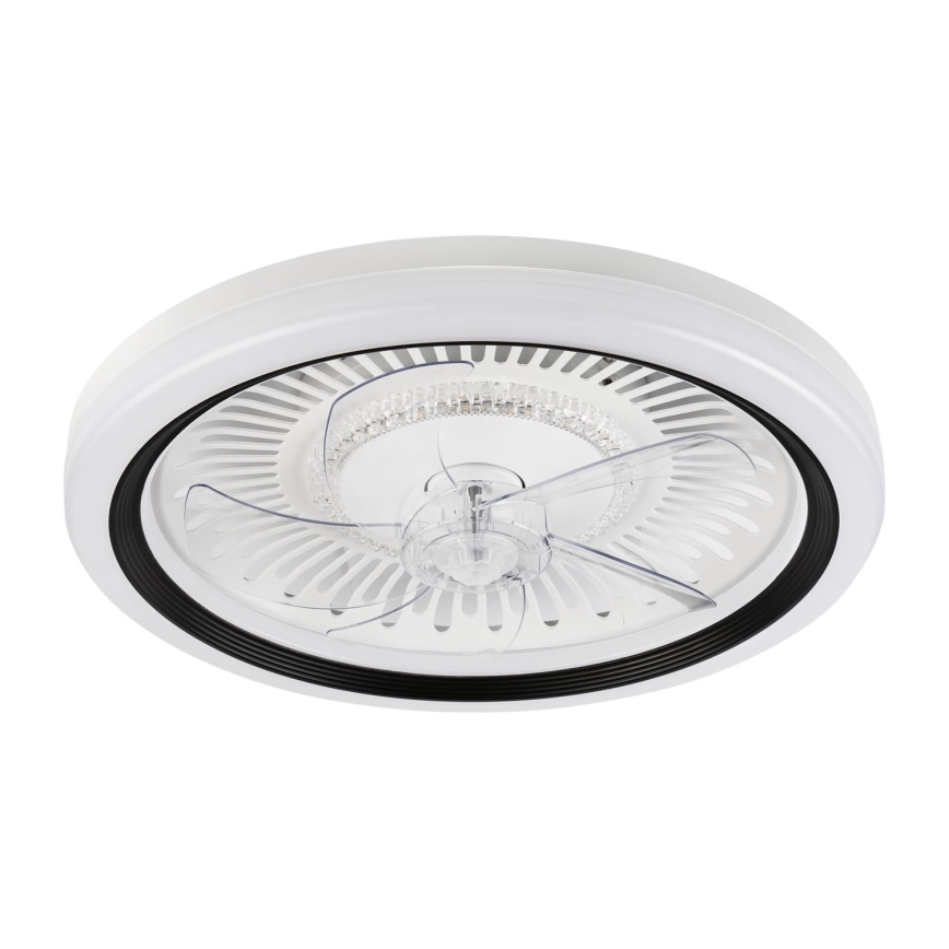 LED Plafón regulable con ventilador GEMMA LED/37W/230V blanco + control remoto