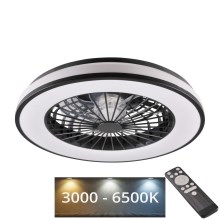 LED Plafón regulable con ventilador LED/48W/230V 3000-6500K + control remoto