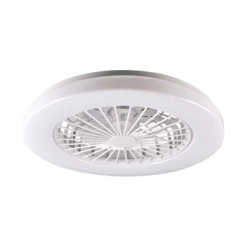 LED Plafón regulable con ventilador LIBYA LED/48W/230V 3000-6500K blanco + control remoto