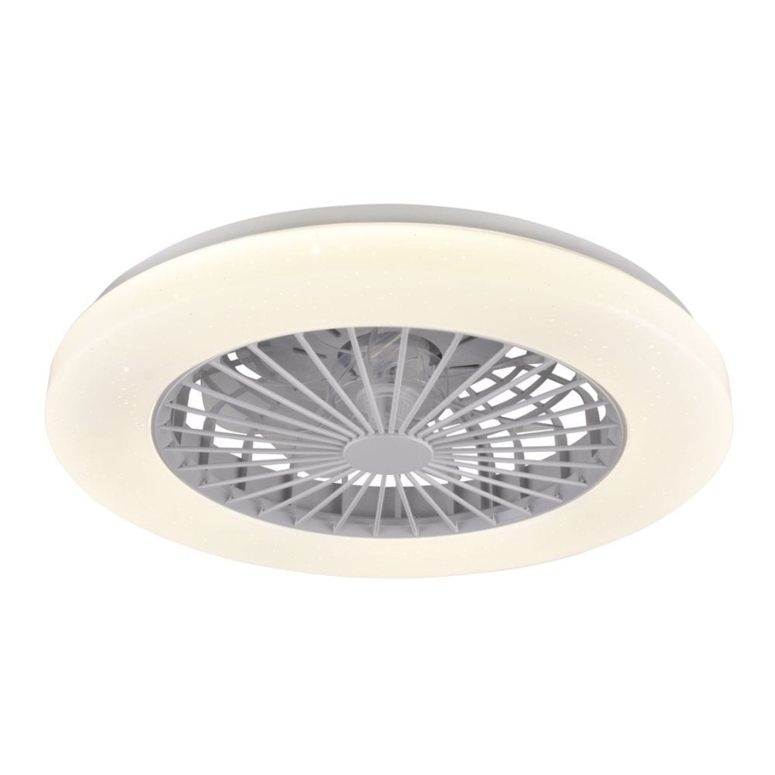 LED Plafón regulable con ventilador LIBYA LED/48W/230V 3000-6500K blanco + control remoto