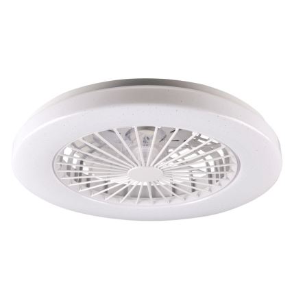LED Plafón regulable con ventilador LIBYA LED/48W/230V 3000-6500K blanco + control remoto