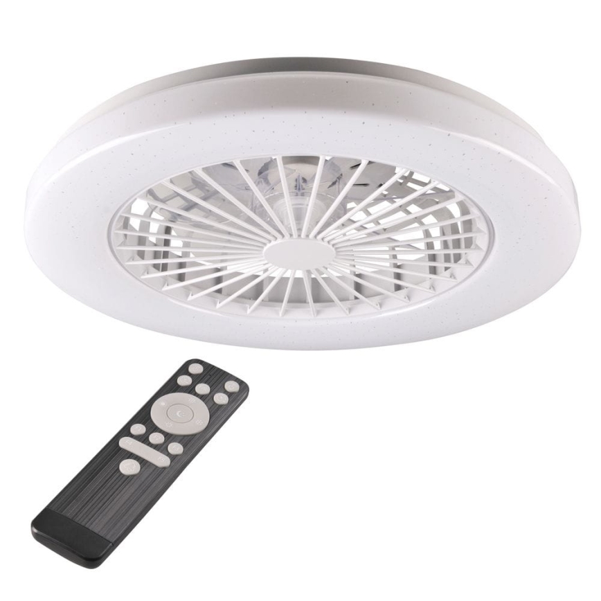 LED Plafón regulable con ventilador LIBYA LED/48W/230V 3000-6500K blanco + control remoto