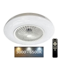 LED Plafón regulable con ventilador OPAL LED/72W/230V 3000-6500K + control remoto