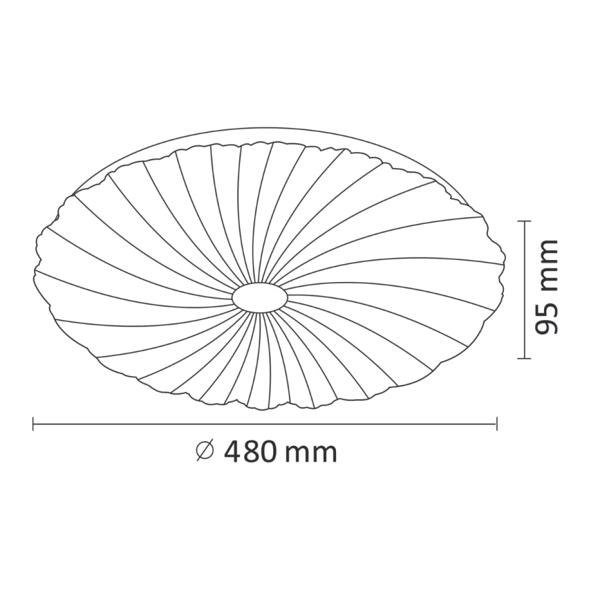 LED Plafón regulable FLOWER LED/36W/230V + control remoto