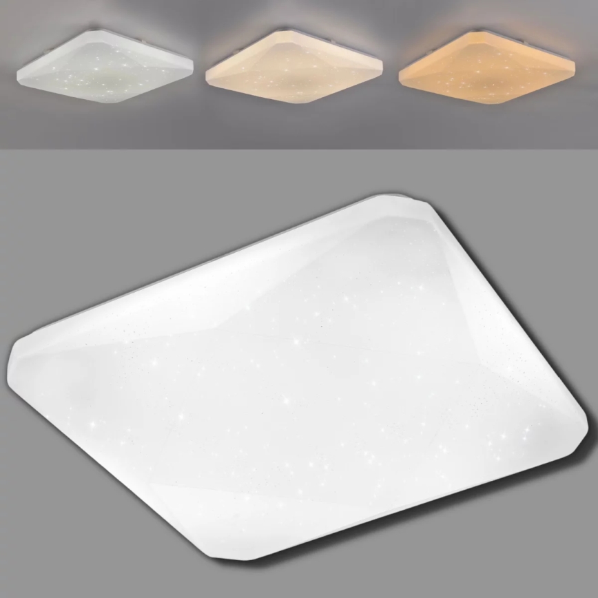 LED Plafón regulable KASTOR con mando a distancia LED/72W/230V