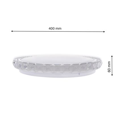 LED Plafón regulable LAYLA a control remoto 1xLED/26W/230V