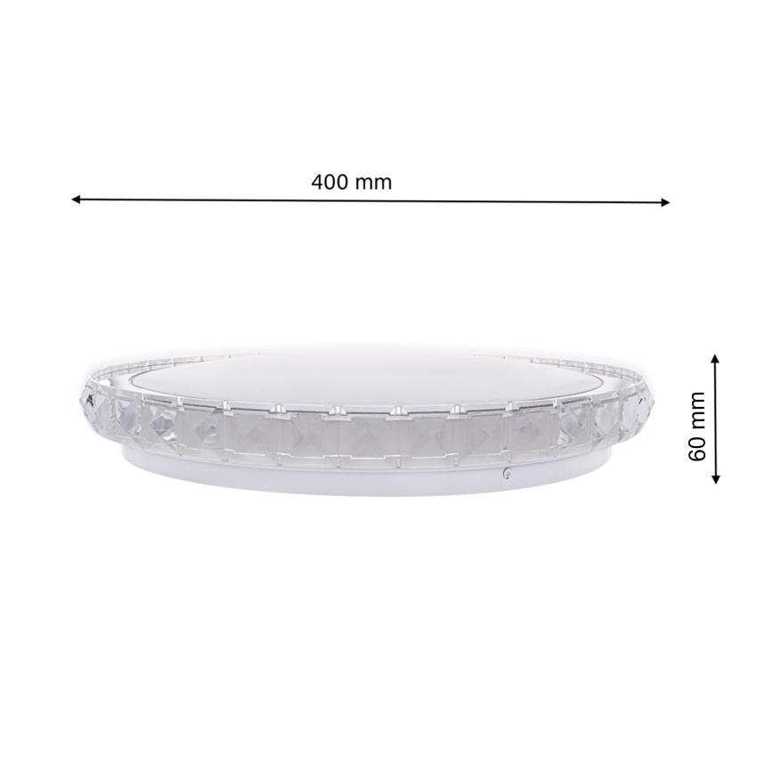 LED Plafón regulable LAYLA a control remoto 1xLED/26W/230V