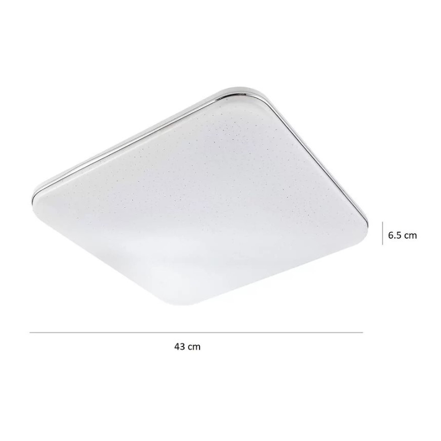LED Plafón regulable SYRIUS a control remoto LED/72W/230V