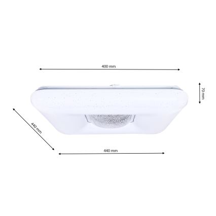 LED Plafón regulable YAX LED/24W/230V