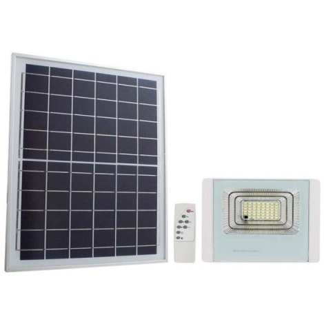 LED Proyector solar de exterior LED/12W/3,2V IP65 4000K + control remoto